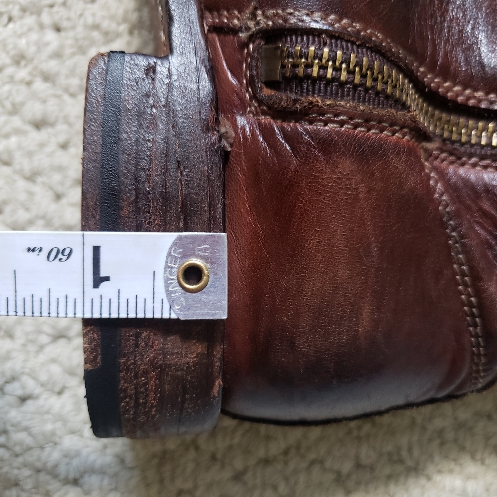 Bed Stu Cobbler Series Kitty Knee High Rustic Teak Leather Boots - Picture 10 of 16